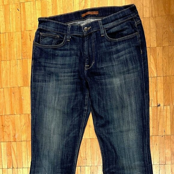 LIKE NEW MENS-UNISEX JOE'S DARK DENIM DISTRESSED JEANS MODEL: JOHNNY 32/34 - Picture 1 of 9